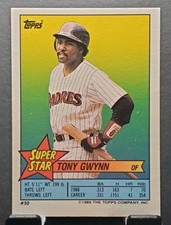 1989 Topps #50 Tony Gwynn PADRES HOF'er SUPERSTAR mini card⚾️NM/MT