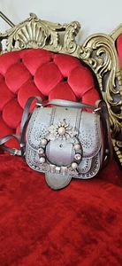 Bag Miu Miu Prada SILVER Gorgeous Unique !crystals๐๐๐ DAHLIA - Picture 1 of 8