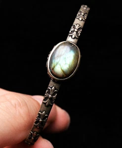 9g Natural Labradorite Rainbow Light Gemstone Beads Bracelet AAAA - Picture 1 of 6