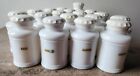 Lot of 18 VTG Hazel Atlas Milk Glass Spice Jars Shakers 4"