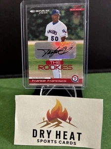 2005 Donruss Rookies Autographs 10 Frankie Francisco RC Texas MINT 🔥⚾️🔥 - Picture 1 of 2