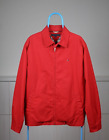 Vintage Tommy Hilfiger Harrington Bomber Work Collard Jacket Mens Size Large Red