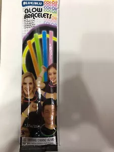 Party Favors Glow Bracelets Blue 5 per pack - Picture 1 of 8