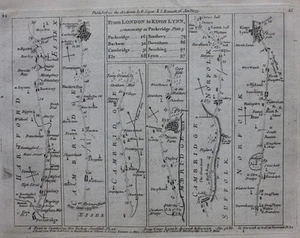 Original antique map, CAMBRIDGESHIRE, NORFOLK, WORCESTERSHIRE, Jefferys, 1775 - Picture 1 of 4