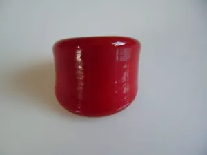 Murano Glas Ring aus original Muranoglas Schmuck UNIKAT Handgefertig Gr. 20 mm - Picture 1 of 9