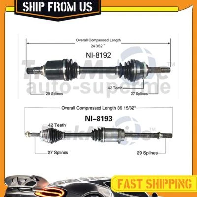 Kit de eje delantero 2x para Nissan Sentra 2002 2003 2004 2005 2006 tracción delantera Nissan Sentra 2,5 L Foto 1 de 4