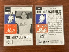YOGI BERRA 2001 UPPER DECK LEGENDS OF NEW YORK THE MIRACLE METS 1972 CARD #84