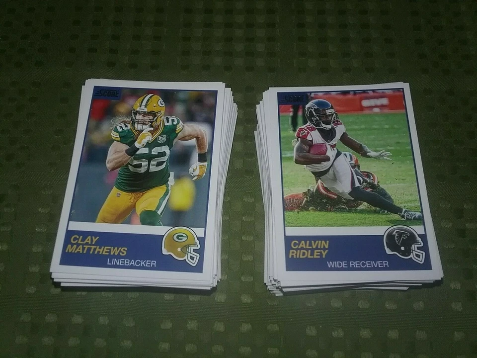 2019 Score Football Base Singles - Create Own Lot #243 to #440 - Image 1 of 1