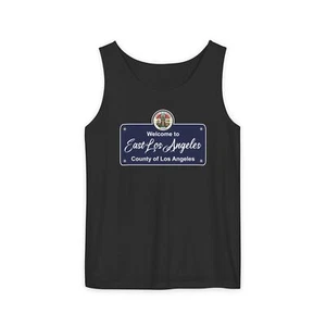 East Los Angeles East Los County Seal Garment-Dyed Tank Top - Picture 1 of 9