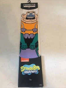Calcetines Bob Esponja Sirena 360° Grados Personaje Crew Talla: 10-13 ~Totalmente Nuevos~ - Imagen 1 de 4