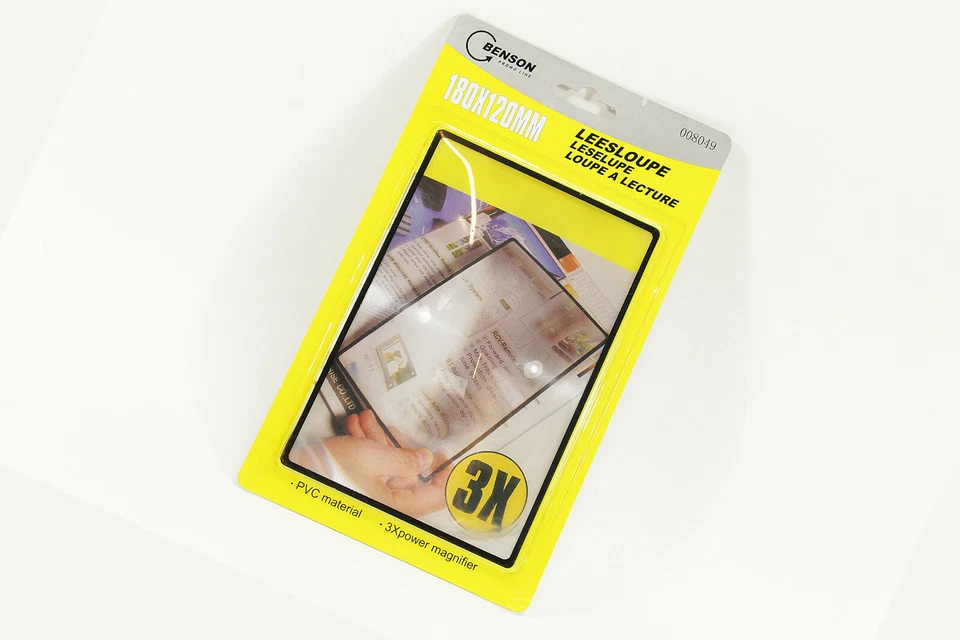 WOW Lupe Leselupe praktisch Vergrößerungsglas (Vergrößerung 3x)