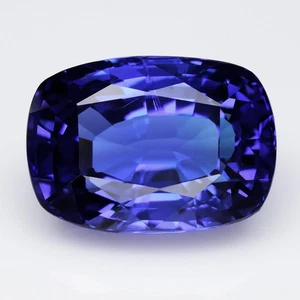 💎 Groß! 11,44ct VS Kissen Natur D Block Violett Blau Tansanit - Elegant, Edelstein - Bild 1 von 10