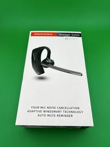 PLANTRONICS VOYAGER 5200 WIRELESS BLUETOOTH HEADSET Wireless Bluetooth Headset - Picture 1 of 8