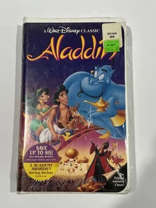 Walt Disney Aladdin 1993 VHS Black Diamond Edition Classic, Rare, New Sealed - Imagen 1 de 7