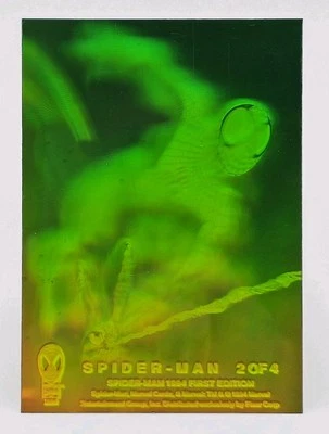 1994 Marvel Fleer Spiderman First Edition Hologram Insert Card #4 of 4 - Image 1 of 3