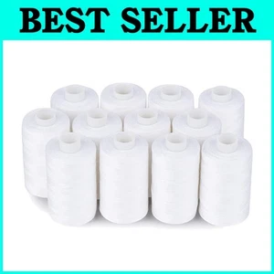 Premium 100% Mercerized Cotton Thread for Quilting - 12 Spools at 550 Yards Each - Picture 1 of 10