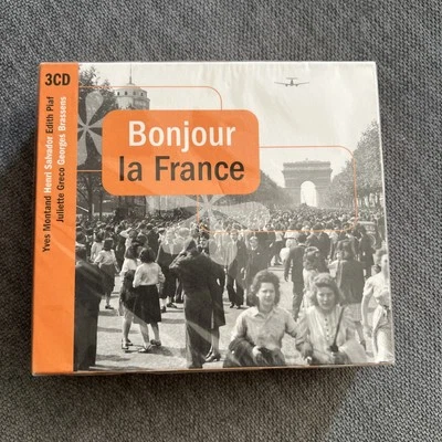 BONJOUR LA FRANCE Edith Piaf Montand  Greco Brassens 2005 CD Import NEW SEALED - Image 1 of 4