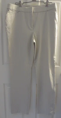 Chico's Pants Size 0.5 Cream Stretch - Image 1 of 4