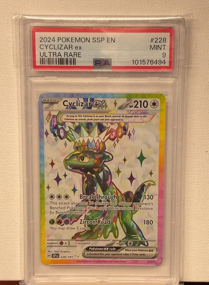 Pokémon TCG Holo Ultra Rare Cyclizar Ex. PSA 9. - Image 1 of 1