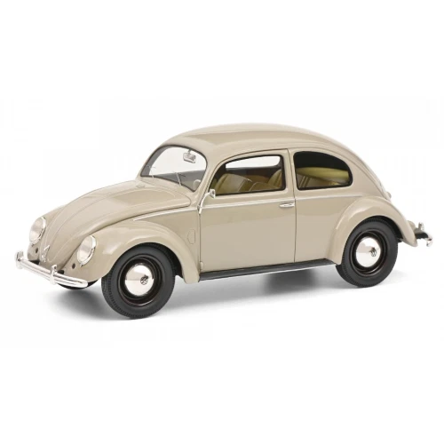 VW BEETLE KAFER MAGGIOLINO 1955 BEIGE 1:18 Schuco Auto Stradali Modellino Nuovo - Immagine 1 di 1