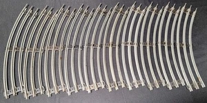 10 Pcs of 027 GAUGE 3 RAIL BLACK TIE 0-31 CURVED TRACK - Picture 1 of 10