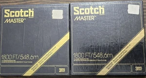 3M Scotch Master Recording Tape Reels m-7r-1800 90 min. Lot Of 2 SEALED - Picture 1 of 3