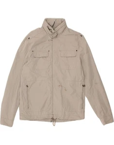 GUESS Mens Los Angeles Utility Jacket UK 40 Large Grey Polyester BN10 - Picture 1 of 3