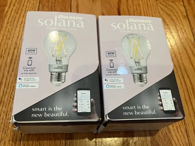 Open Box - 2 LED Smart WiFi Connected Filament A19 Light Bulb 40 Watt - Image 1 of 4