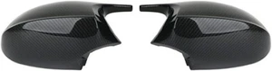 2X Rear View Mirror Covers Carbon Fiber Look BMW E90 E91 E92 E93 E87 E81 E82 E88 - Picture 1 of 5