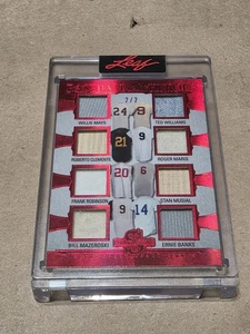  Clemente Maris Mays Williams 2025 LEAF SPECTACULAR GAME USED 8 JERSEY BAT 2/2 - Picture 1 of 2