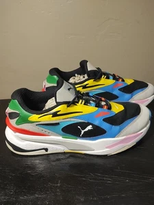 9 PUMA RS-Fast International Flags Black Grey Yellow Green 9 - Picture 1 of 15