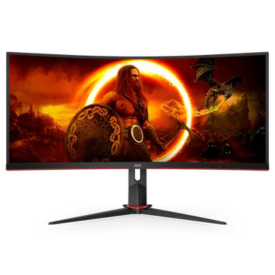 AOC Gaming CU34G2XP - 34 Zoll WQHD Curved Monitor, 180 Hz FreeSync Prem., HDR400 - Bild 1 von 4