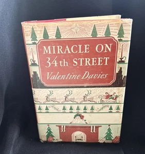 Miracle on 34th Street Valentine Davies 1947 1st edition HCDJ - Picture 1 of 9