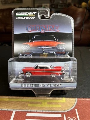 1958 PLYMOUTH FURY "CHRISTINE - EVIL VERSION" 1/64 DIECAST BY GREENLIGHT 44840 B - Image 1 of 4