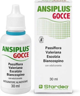 Ansiplus Gocce | Integratore Alimentare | Passiflora | Valeriana | Escolzia | Bi - Immagine 1 di 4