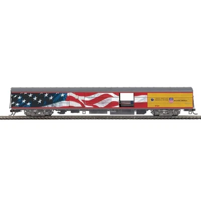 MTH HO 80-60088 Streamlined Baggage Car Union Pacific (Bush Funeral Casket Car) - Image 1 of 4