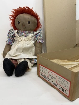 Muñeca de colección Georgene Novelties, Inc. Raggedy Ann y caja original Foto 1 de 4