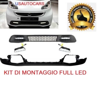Griglia radiatore + luce diurna LED adatta per Smart Fortwo 451 - Immagine 1 di 4
