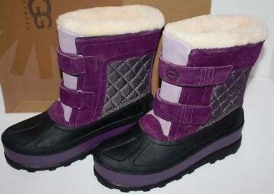 UGG AUSTRALIA K Ramsey 1001526 K/Purple Boots Waterproof Size 4 NWT BOX  - Image 1 of 3