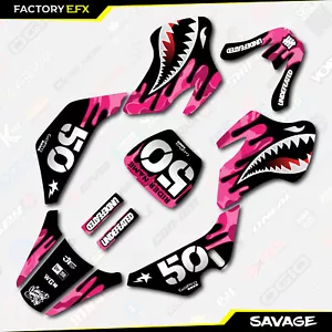 Pink Savage Camo Racing Graphics kit Fits 00-06 Suzuki JR50 JR 50 Decal - Picture 1 of 5