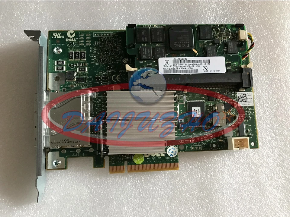 1GB Dell Perc H800 Raid Controller Card 85KJG VVGYD MD1200 MD1220 GC9R0 - Image 1 of 1