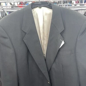 HART SCHAFFNER & MARX Navy Blue - Gold Button Sport Coat Suit Blazer 44 L Wool - Picture 1 of 13