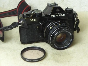 PENTAX K2 35mm Film SLR Manual Camera with Pentax-M 50mm F/1.7 SMC Lens k1000 - Imagen 1 de 6