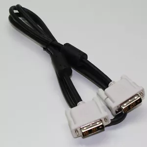 Lot of 100 DVI Cable M-M DVI-D 6ft Long Cord 18-Pin LCD Monitor Cable, NEW - Picture 1 of 3