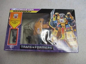 TRANSFORMERS WEIRDWOLF HEADMASTER STICKERS 1986 HASBRO BOX 100% COMPLETE VINTAGE - Picture 1 of 7