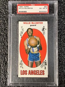 1969 Topps Basketball #63 Willie McCarter PSA 6