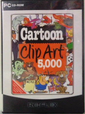 Cartoon Clip Art 5000 Royalty Free Images Vintage Stock Photos PC CD-ROM VGC - Image 1 of 3