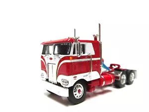 DCP 1/64 SCALE PETERBILT 352 CABOVER, RED & WHITE, RED FRAME - Picture 1 of 6