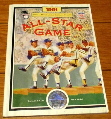 1991 Official Major League Baseball All-Star Program W/4 Autographs - Image 1 of 4