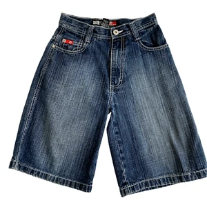 South Pole Denim Shorts Boy Kids Sz 8Y Bermuda Medium Wash 100% Cotton - Picture 1 of 10